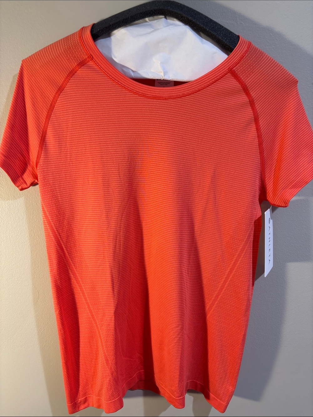 NWT Athleta Women's Short Sleeve Performance Top - Orange